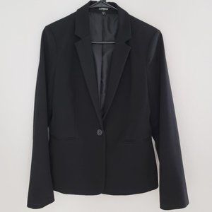 Express Black One Button Suit Blazer Size 10